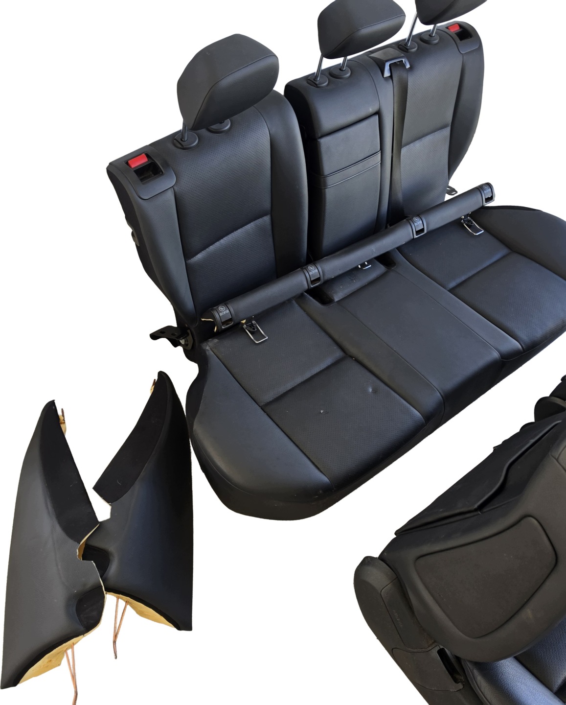 MERCEDES GLK X204 sitze leder SKORZANE sitz schwarze