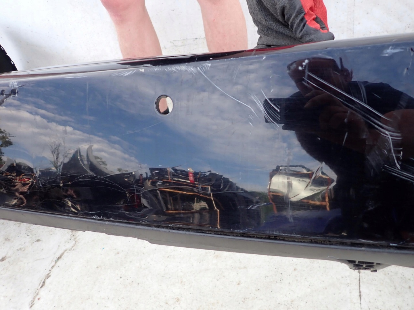 PORSCHE CAYENNE II 2 10-14 bumper rear part rear PDC