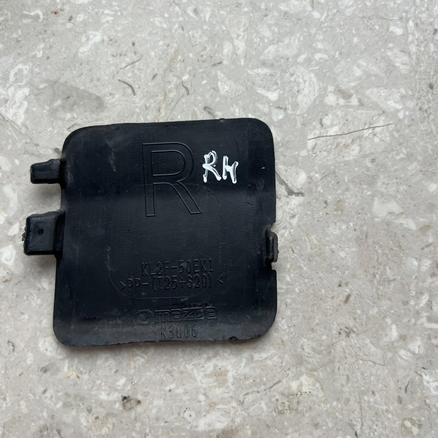Mazda CX-5 CX5 2017-2021 towing hook cap bumper rear part right KL2F-50EK1