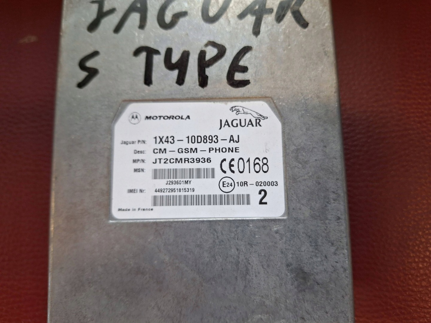 JAGUAR S-TYPE II X200 control unit module sterujacy telefonem 1X43-10D893- AJ