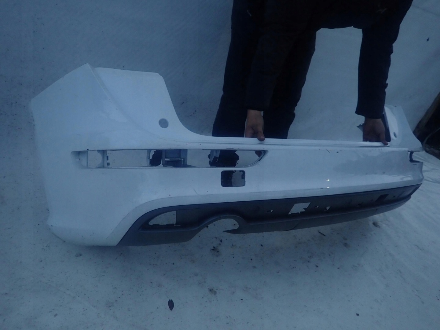 AUDI Q5 8R 08-16 S-LINE bumper rear part 1 pipe