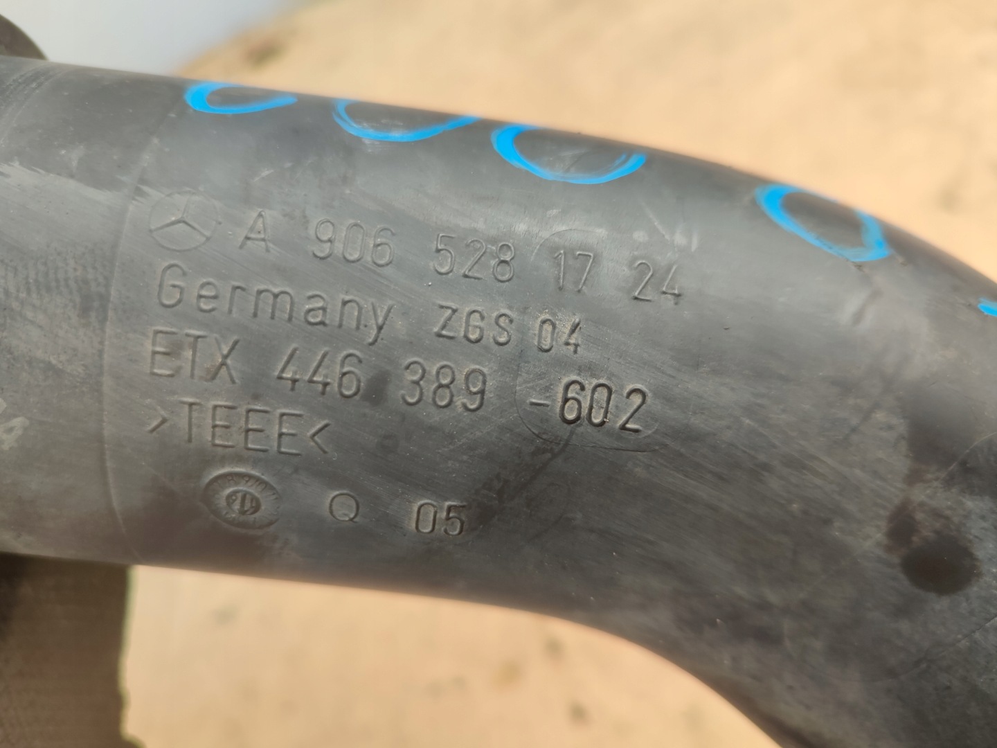 wiring pipe air MERCEDES SPRINTER 906 A9065281724