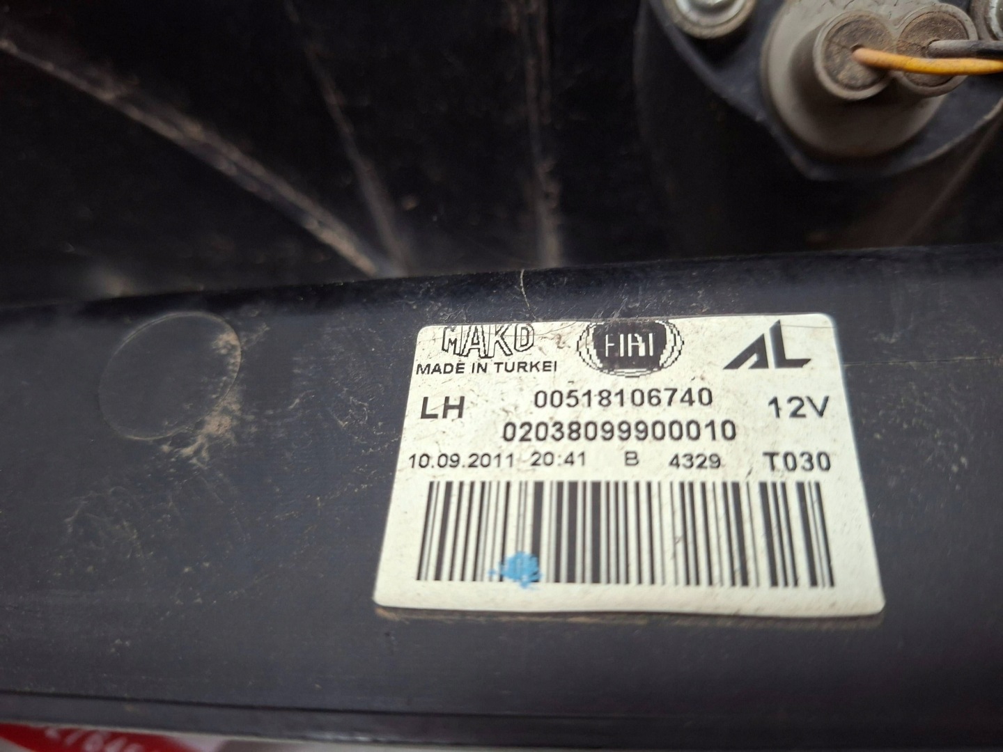 light rear left 518106740 FIAT DOBLO II COMBO D 2010