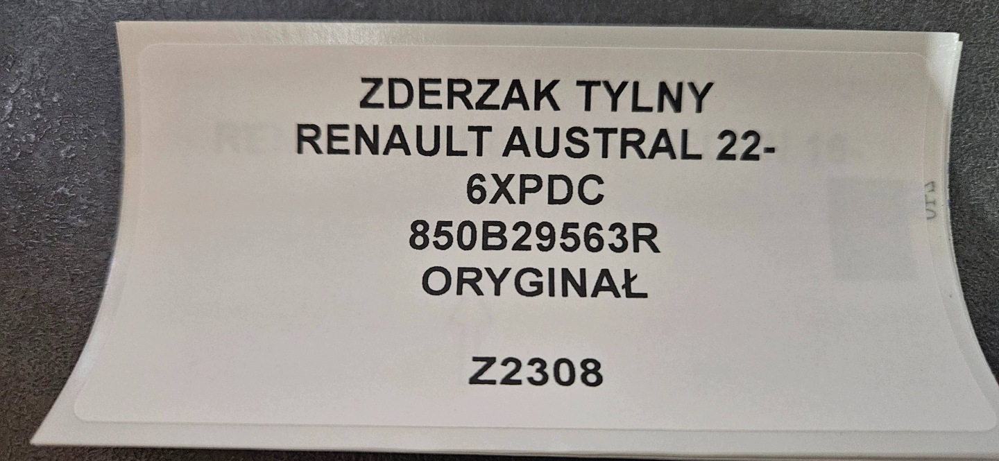 stoßstange hinten heck Renault Austral 850B29563R