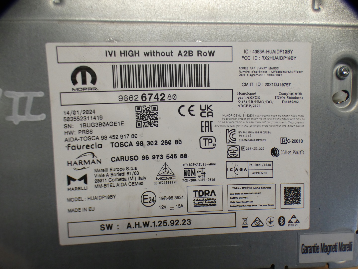 RADIO navigation module CITROEN C4 III 20