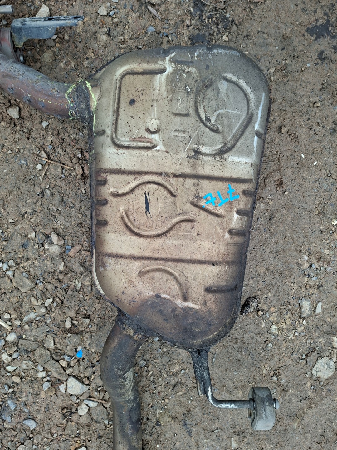 muffler, exhaust VOLKSWAGEN 3C0253411B