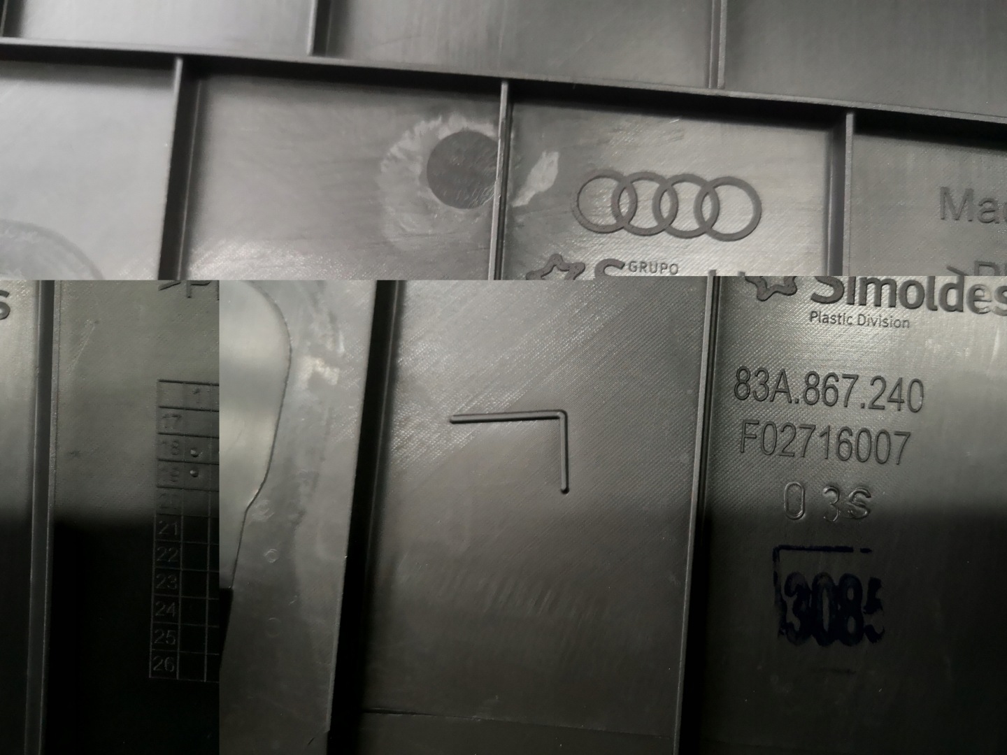 AUDI Q3 83A cover SLUPKA right 83A867240