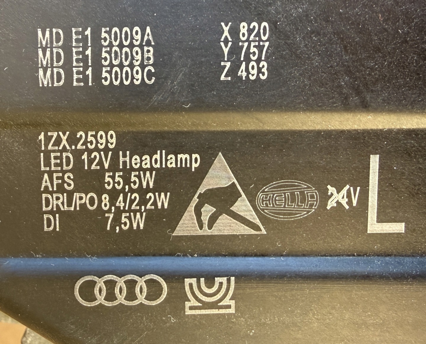 light FULL LED AUDI Q5 LIFT original complete 80A941033F left