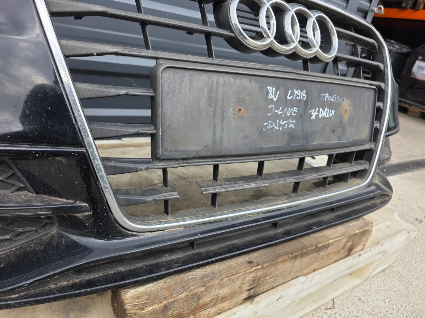 bumper front complete AUDI A3 8V 3-door SPORTBACK S LINE LY9B washers