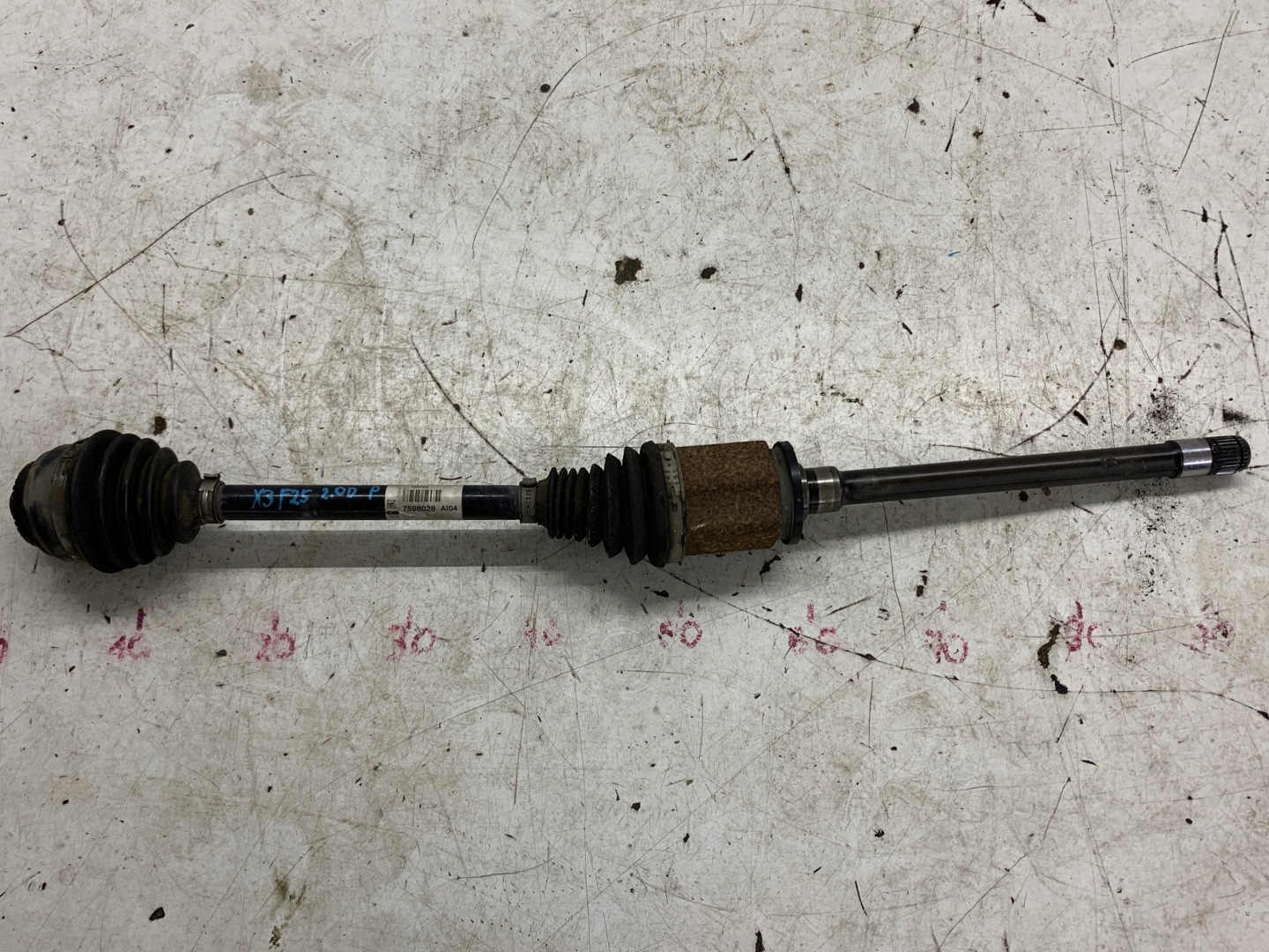 semi-axis semi-axis right front right front 7598028 BMW X3 F25 2.0D X-DRIVE4X4