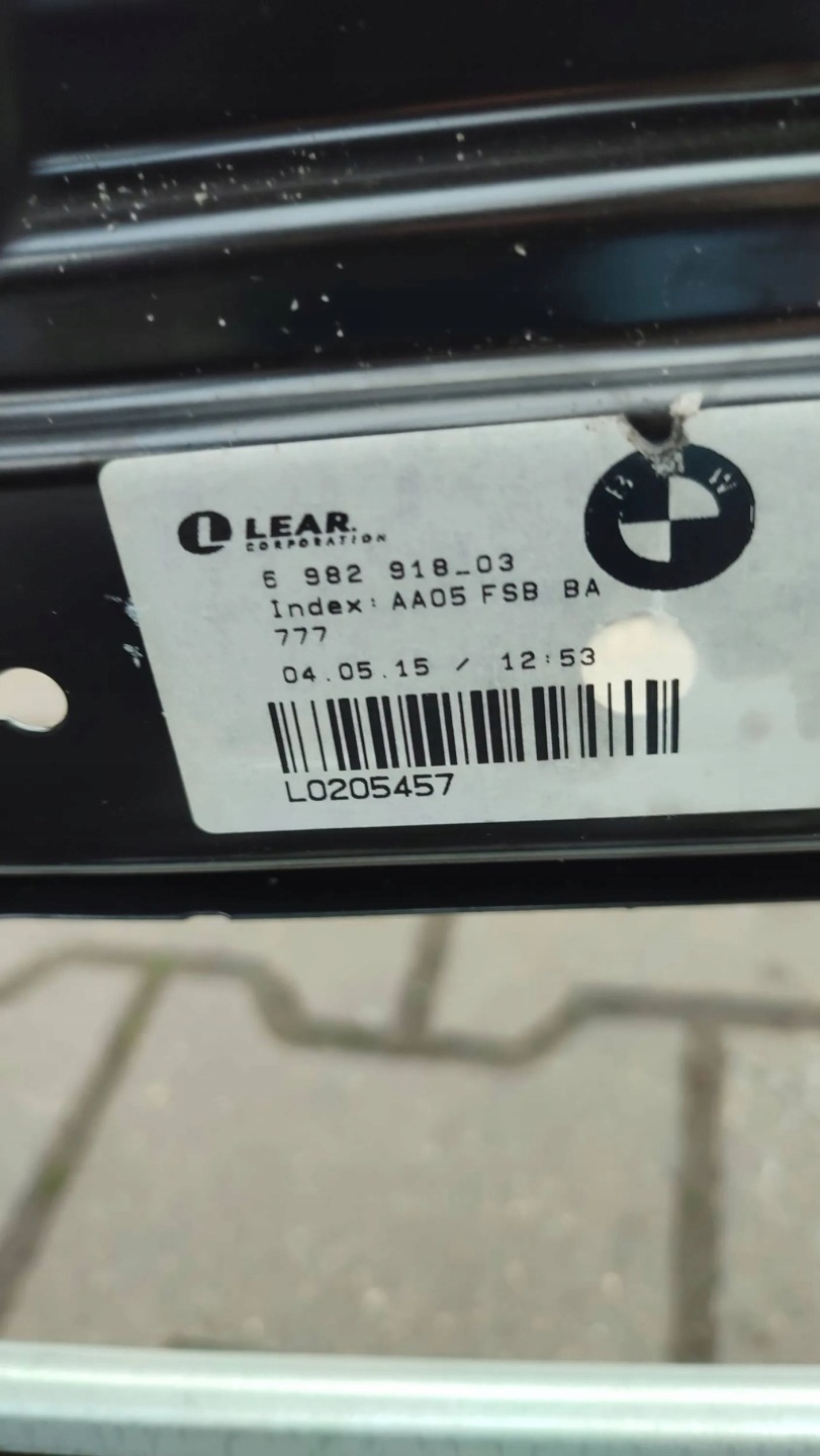 BMW X3 F25 2015 front side left support seat