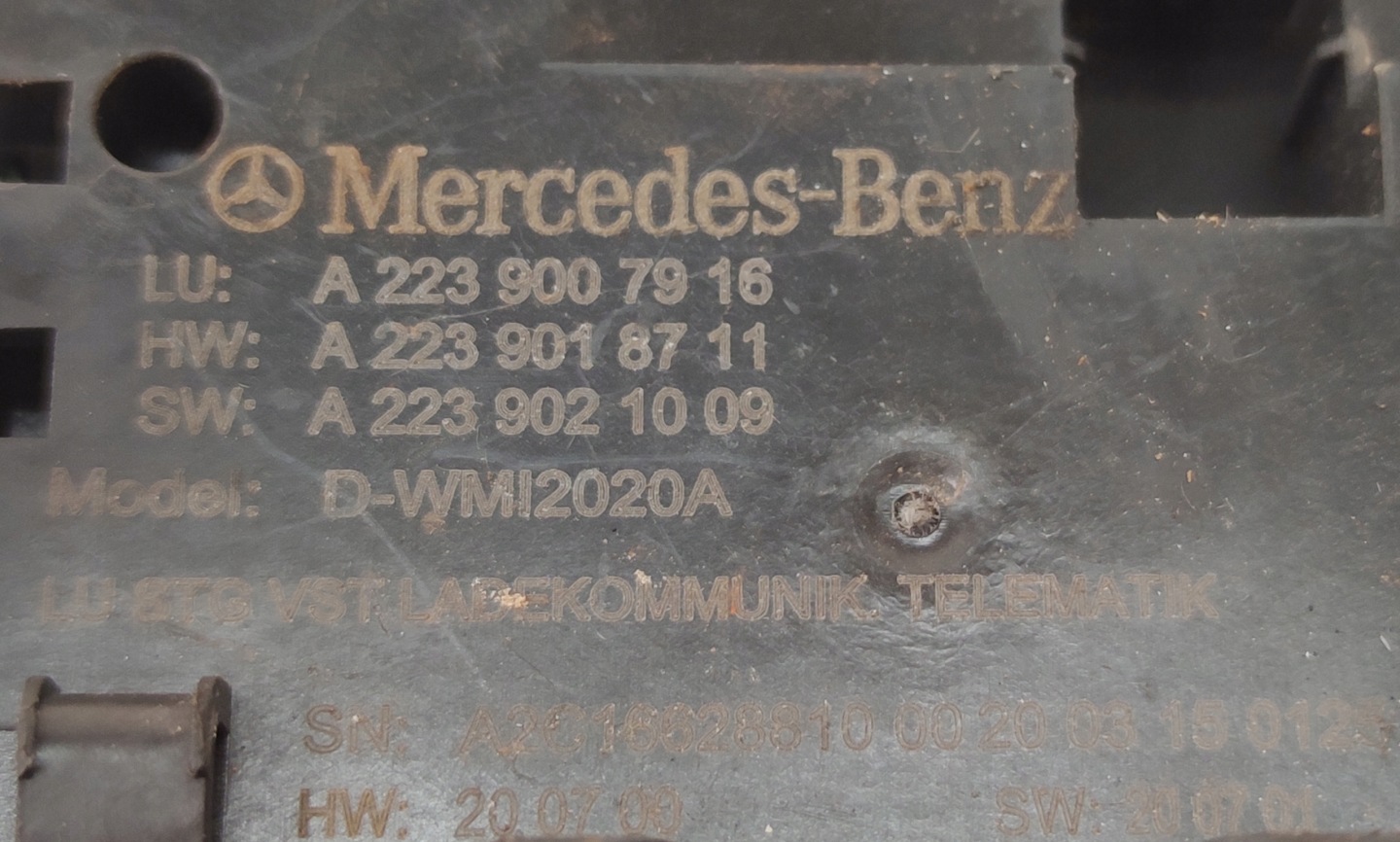 module control unit MERCEDES S-KLASA 223 A2239007916