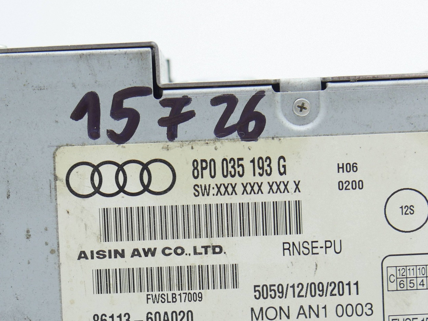 RADIO Navigation MULTIMEDIA PLUS RNS-E AUDI A3 8P LIFT 8P0035193G