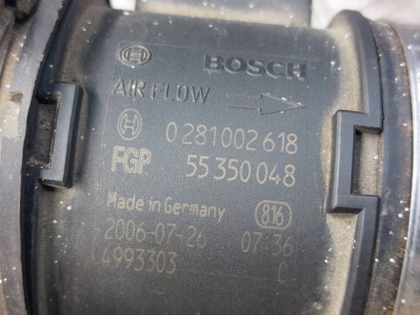 Gehäuse filter luft + Luftmassenmesser + rohr OPEL ASTRA H 1.3 CDTI