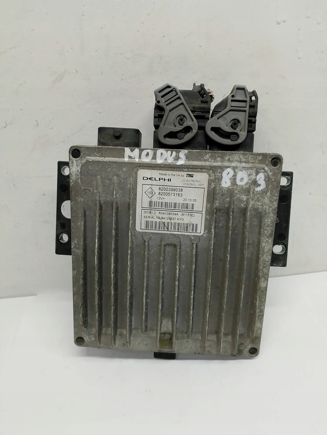 control unit computer of the engine RENAULT MODUS 8200399038