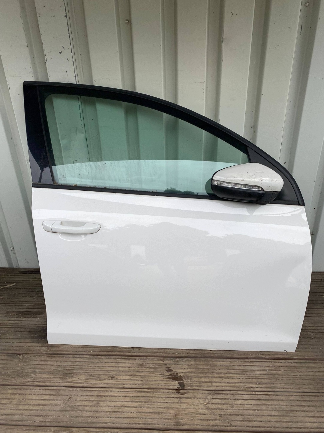 VW GOLF VI HB 5D complete door right front front LB9A white