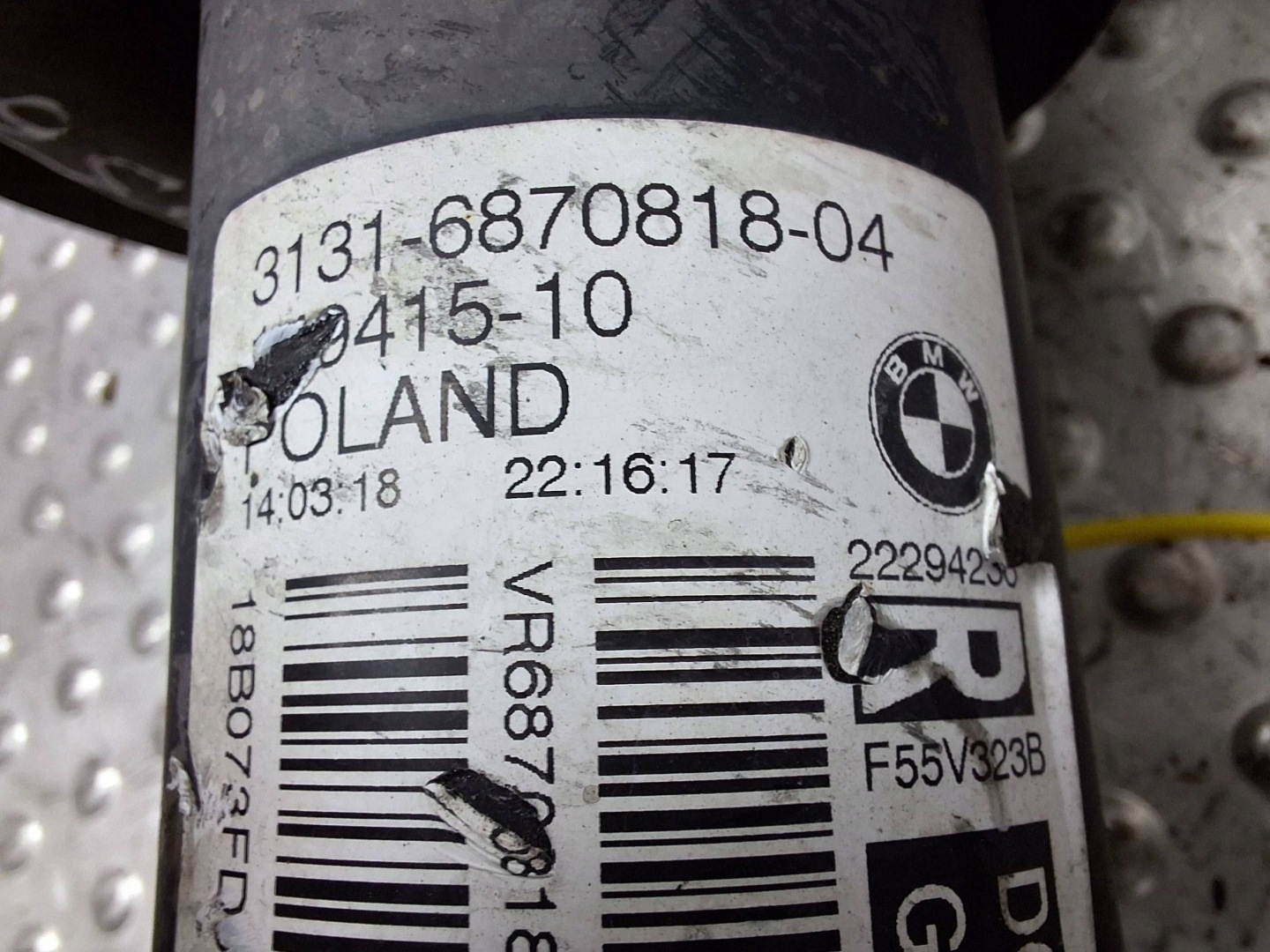 shock absorber right front MINI COOPER R55 R56 13- 6870818
