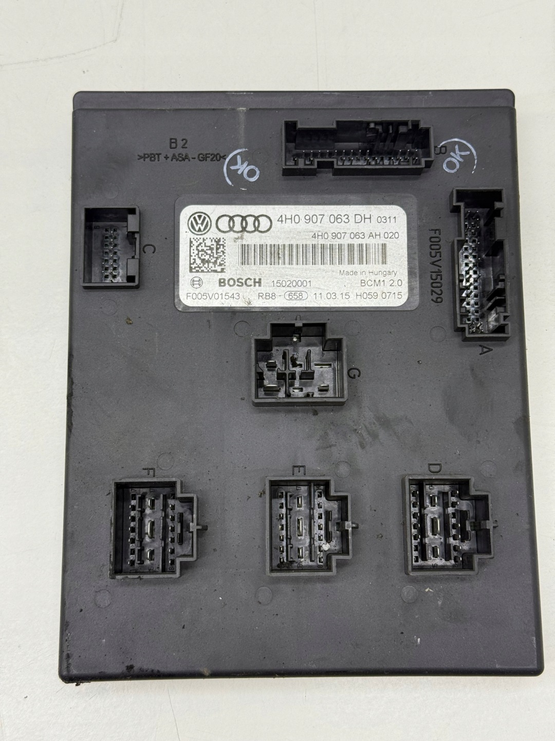 AUDI A7 A6 C7 module control unit komfortu BCM 1 2.0 SPRAWNY LEGALNY!