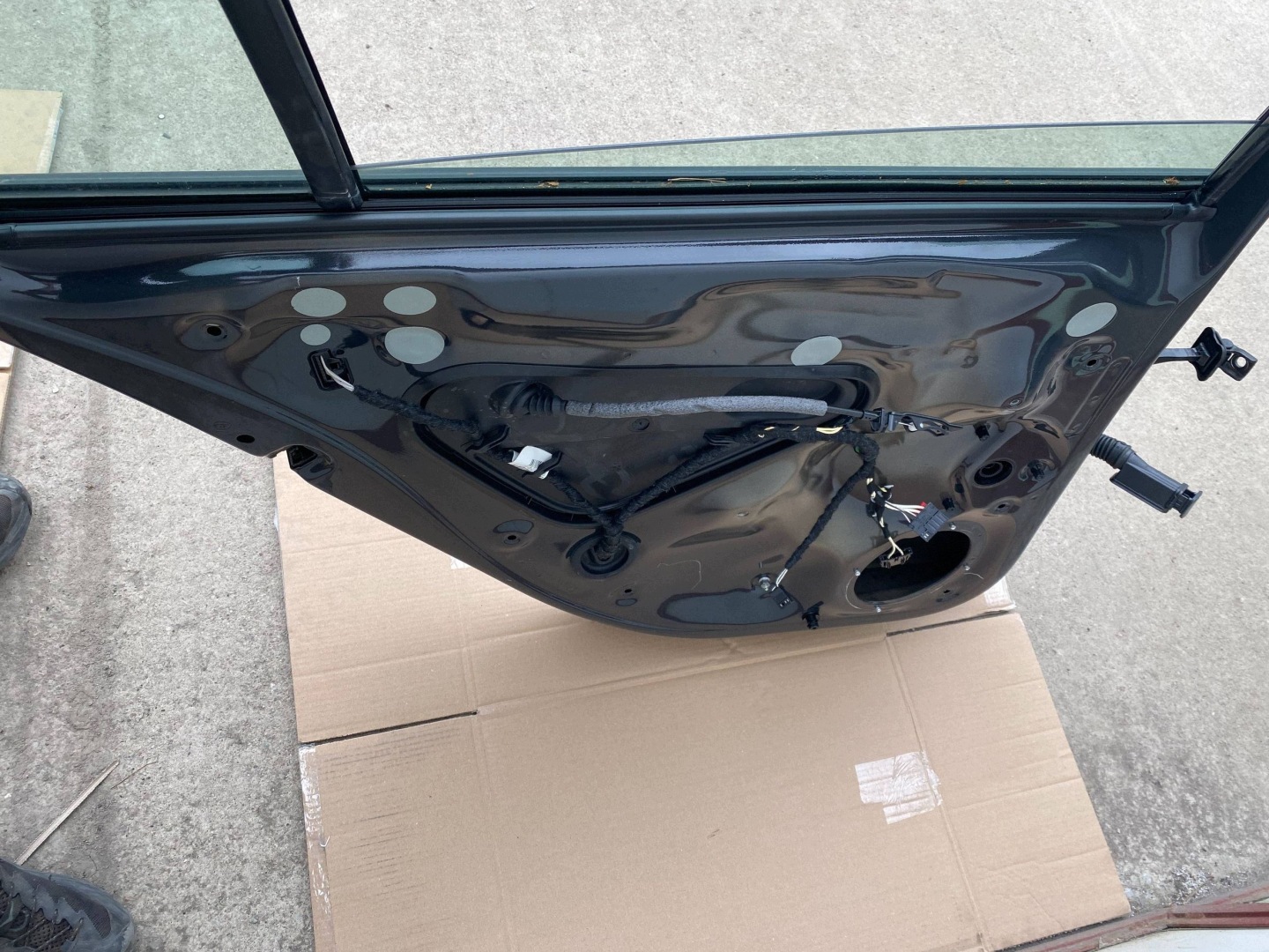 VW GOLF VII LIFT HB ORYGINALNE Tür links heck hinten LI7F grau