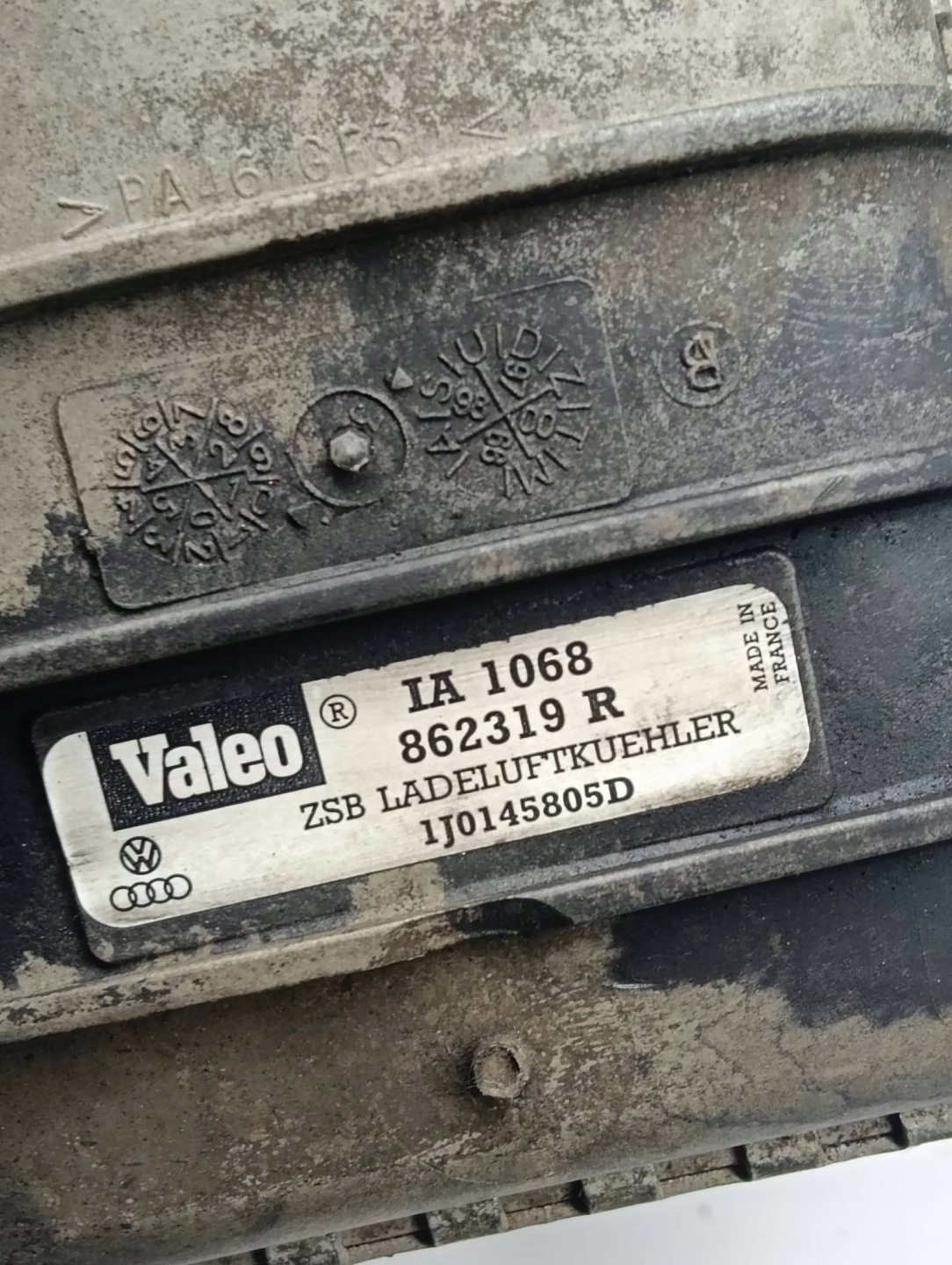 Intercooler VALEO Volkswagen Golf IV 1,9 TDI 1J0145805D