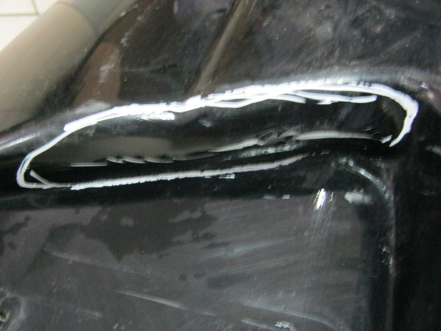 bumper rear part rear Nissan Tiida HB