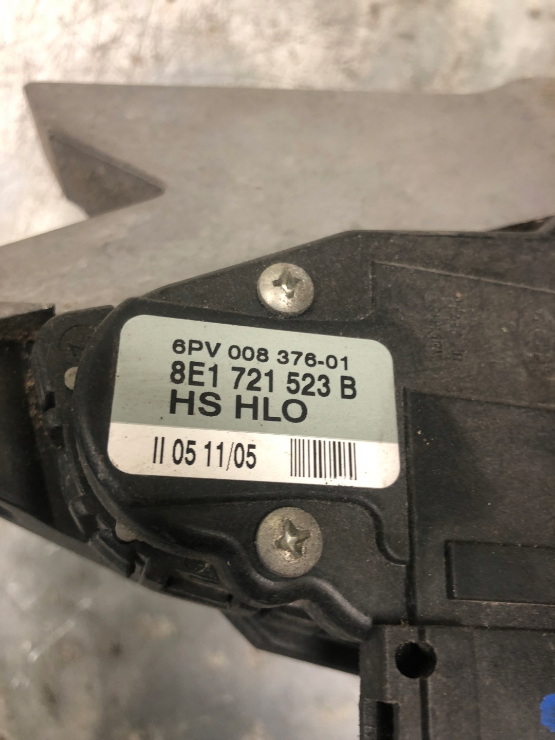 clutch accelerator pedal brakes AUDI A4 B7 8E1721117A 8E1721523B
