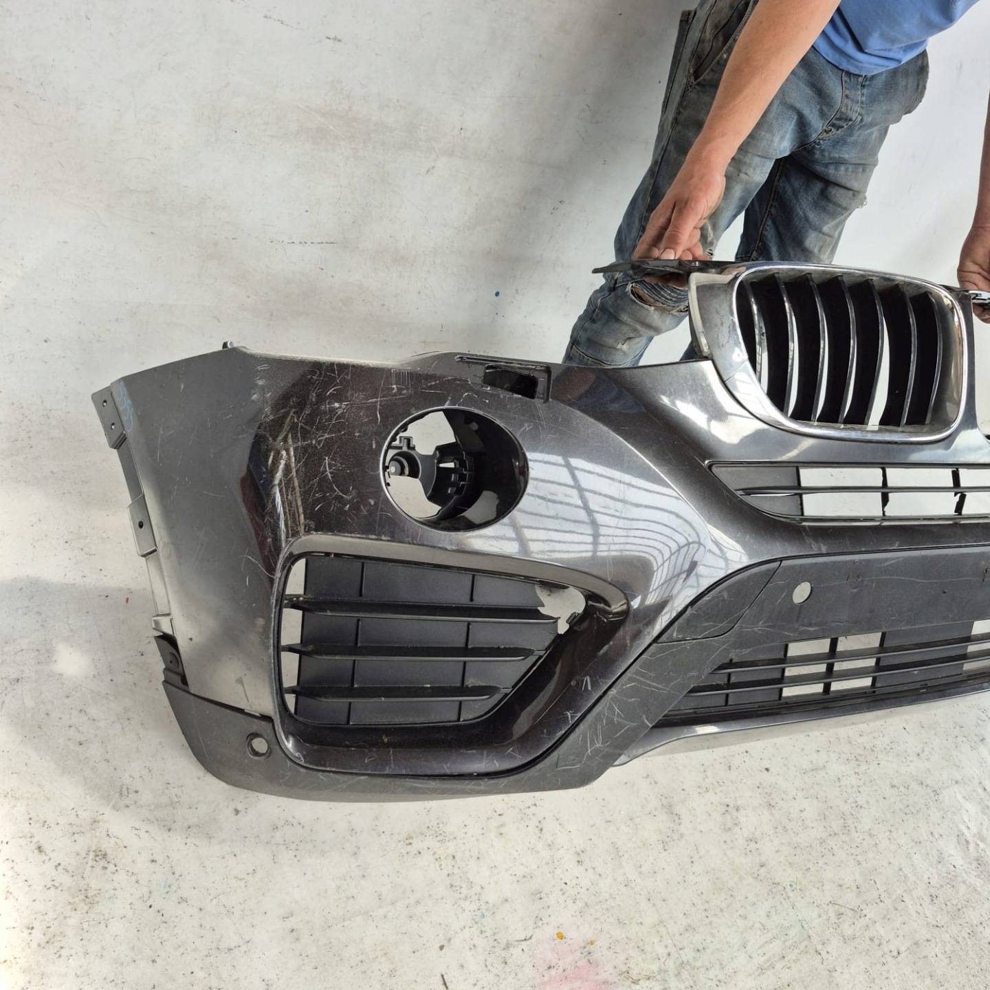 BMW X4 F26 14-18 bumper front front washer PDC