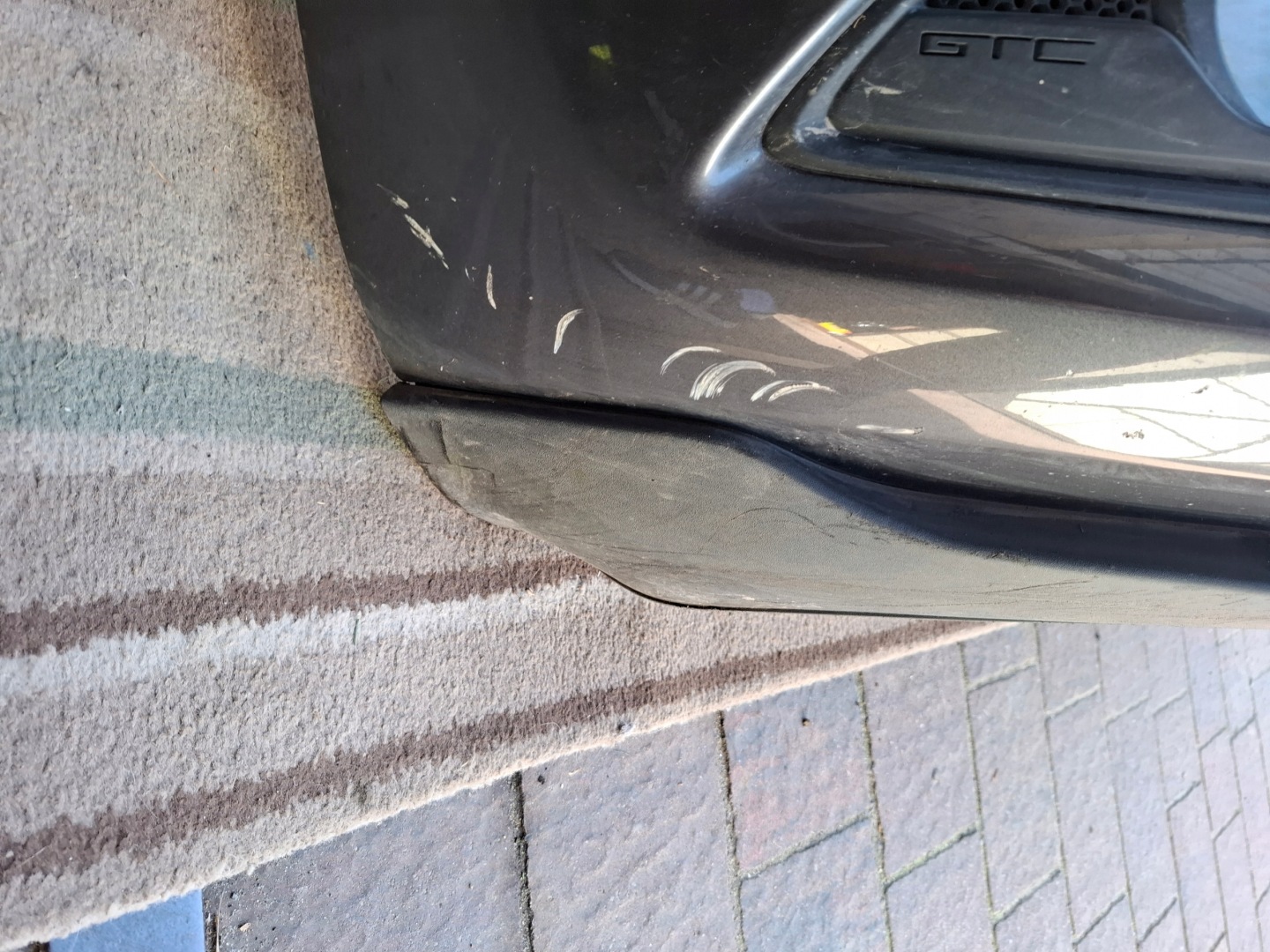 bumper front front Opel Astra J IV GTC grey Z177