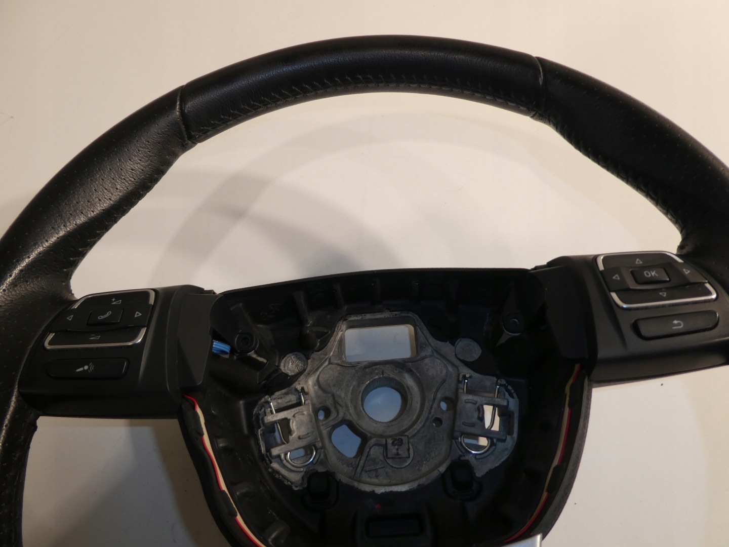 steering wheel, leather VW SEAT ALHAMBRA with shifting