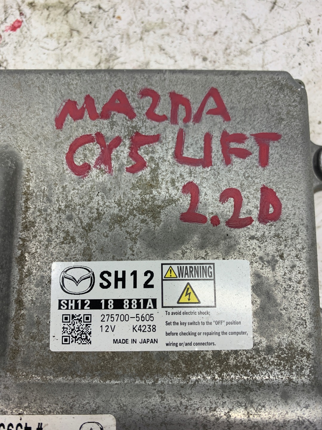 computer Centralina Motore SH1218881A MAZDA CX5 CX-5 e LIFT (2012-2017) 2.2