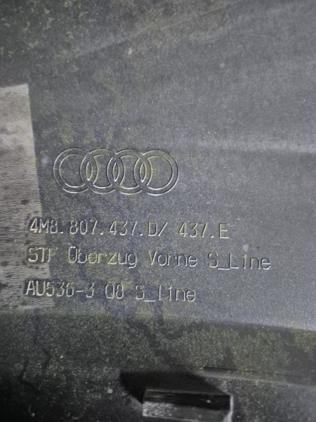 AUDI Q8 4M8 S-LINE 18- bumper front front grill PDC 4M8807437D