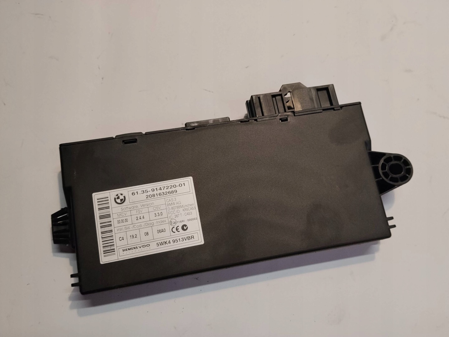 Unité de contrôle CAS BMW 3 E90 E91 9147220