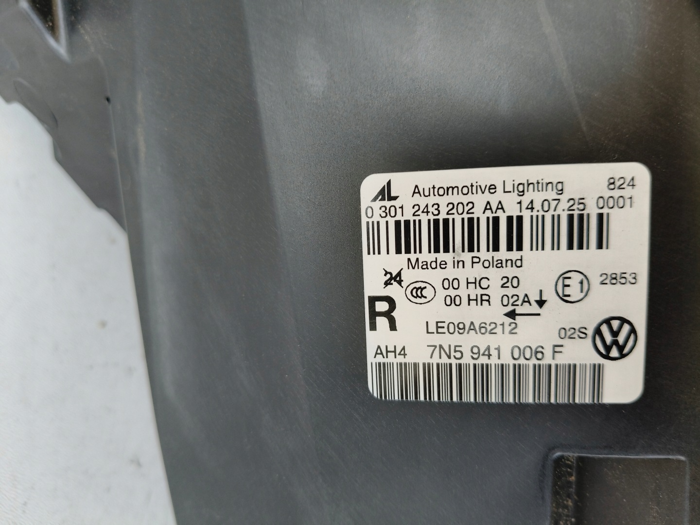 new light right REFLEKTOR SEAT ALHAMBRA 7N5 10