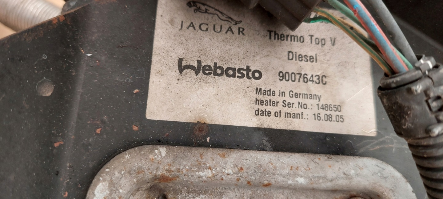 WEBASTO DOGRZEWACZ JAGUAR XJ 6W9318K463AB