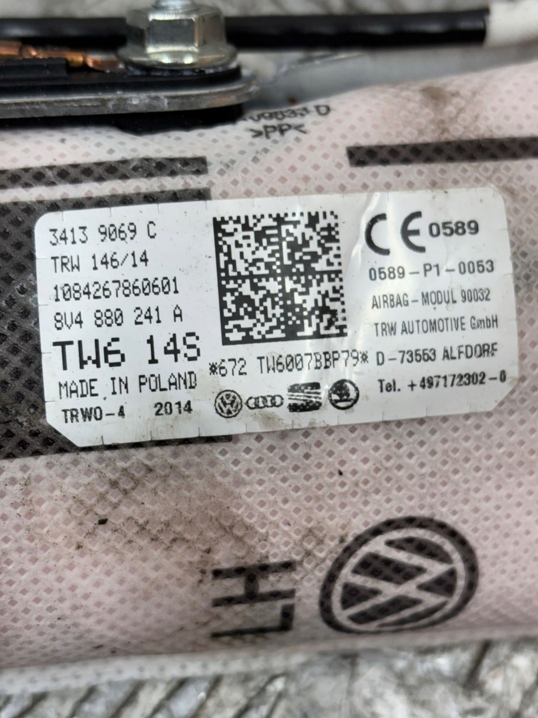 airbag seat airbag left AUDI A3 8V 8V4880241A