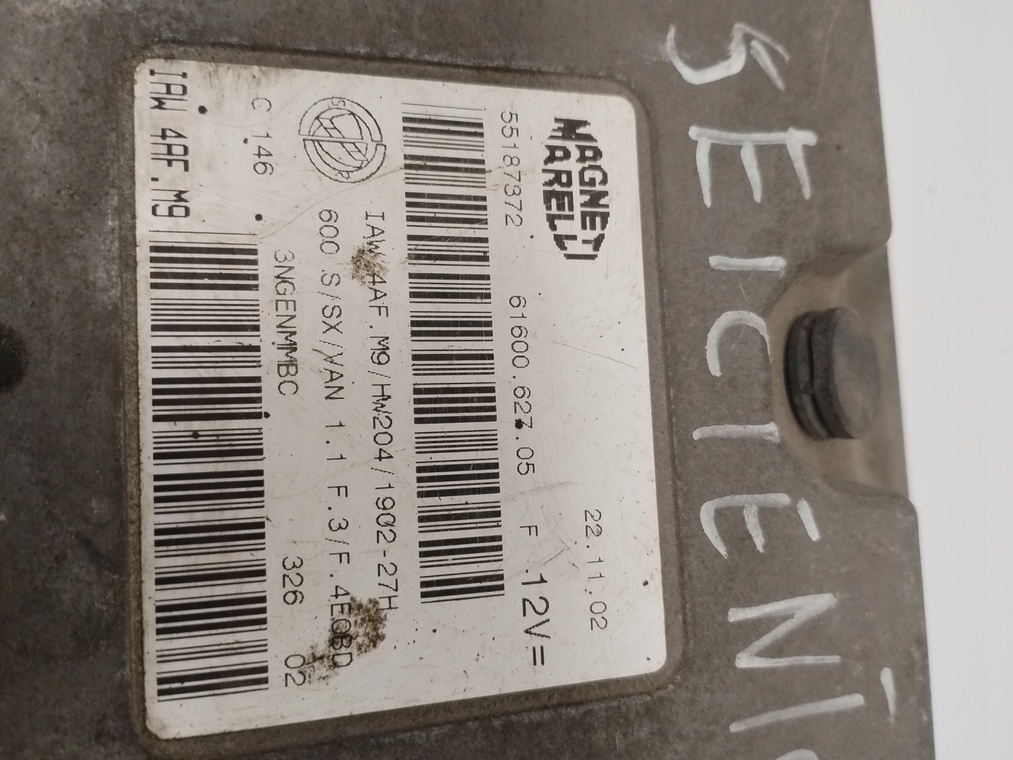 computer control unit of the engine Fiat Seicento IAW4AFM9