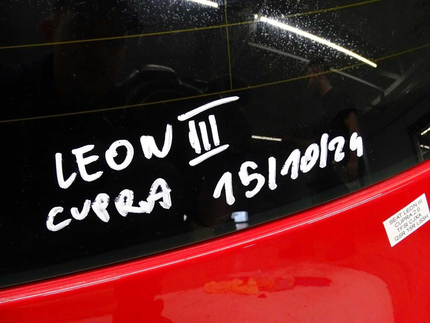 trunk door cover boot rear part rear window spoiler SEAT LEON III CUPRA LS3H