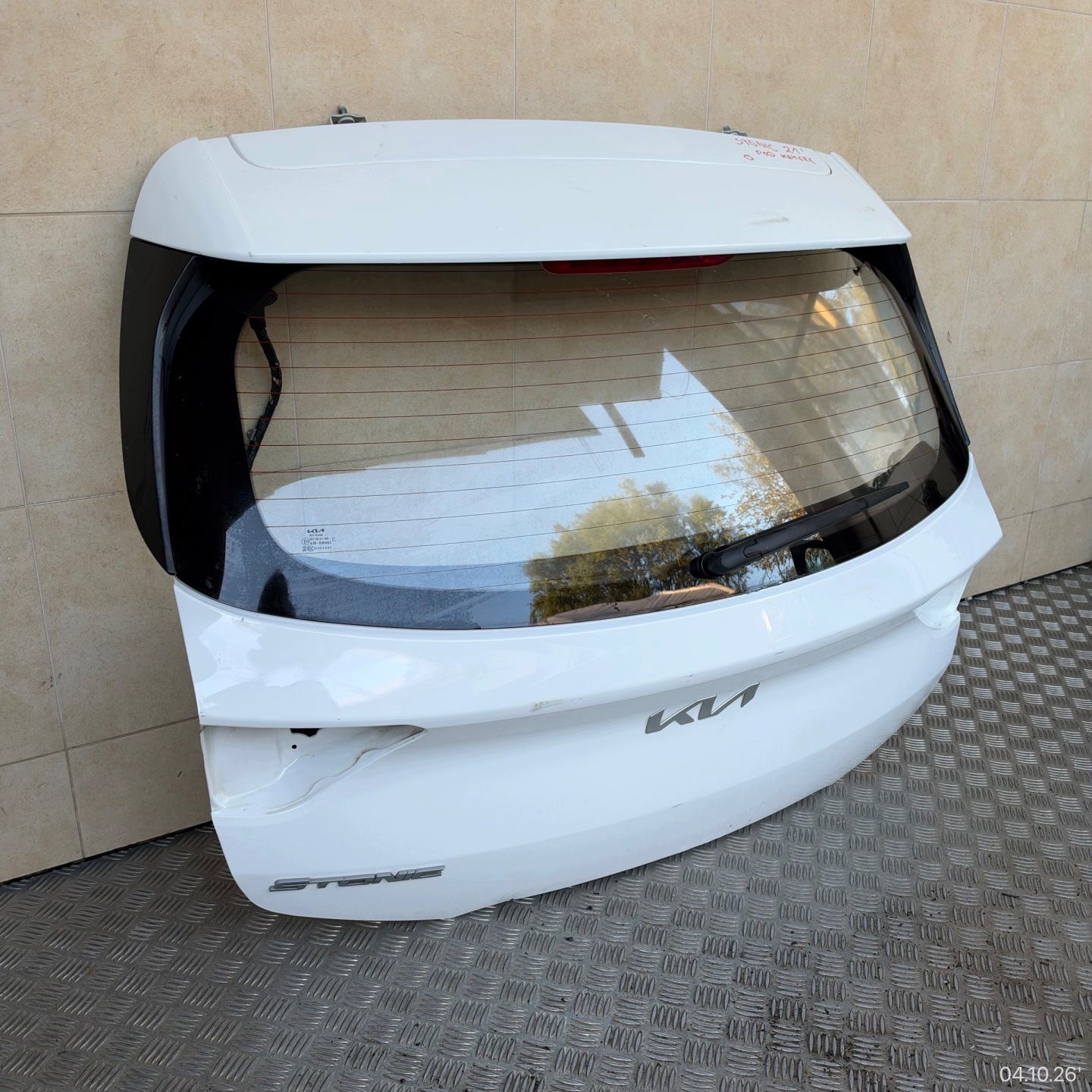 boot doors complete KIA STONIC 2021 year below KAMERE