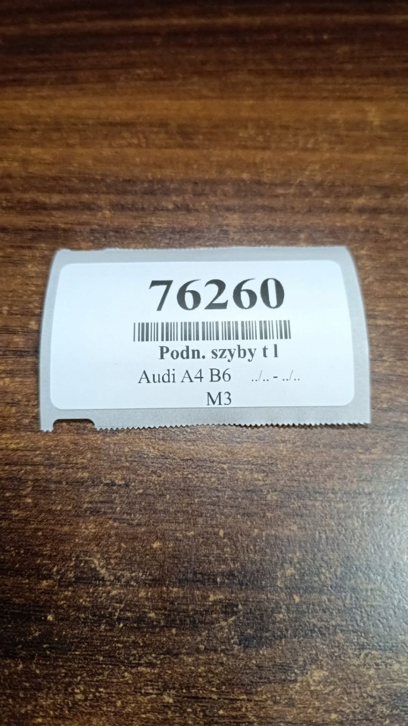 AUDI A4 B6 window regulator left rear part