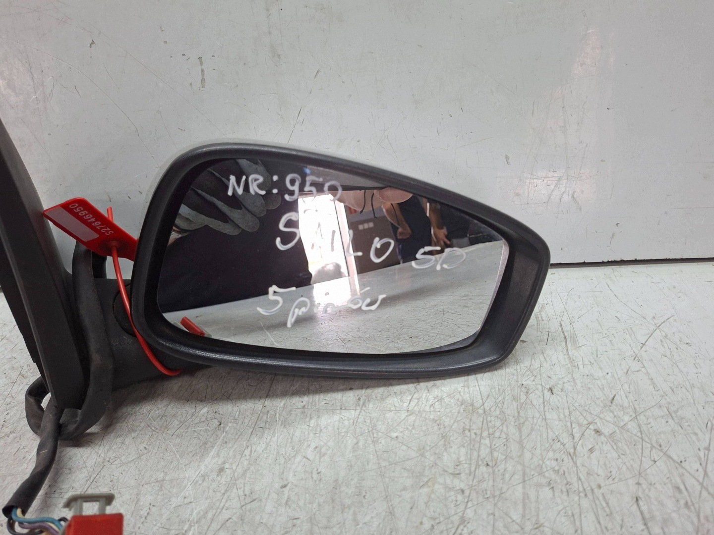 mirror right 5 vertical FIAT STILO 5D 2001