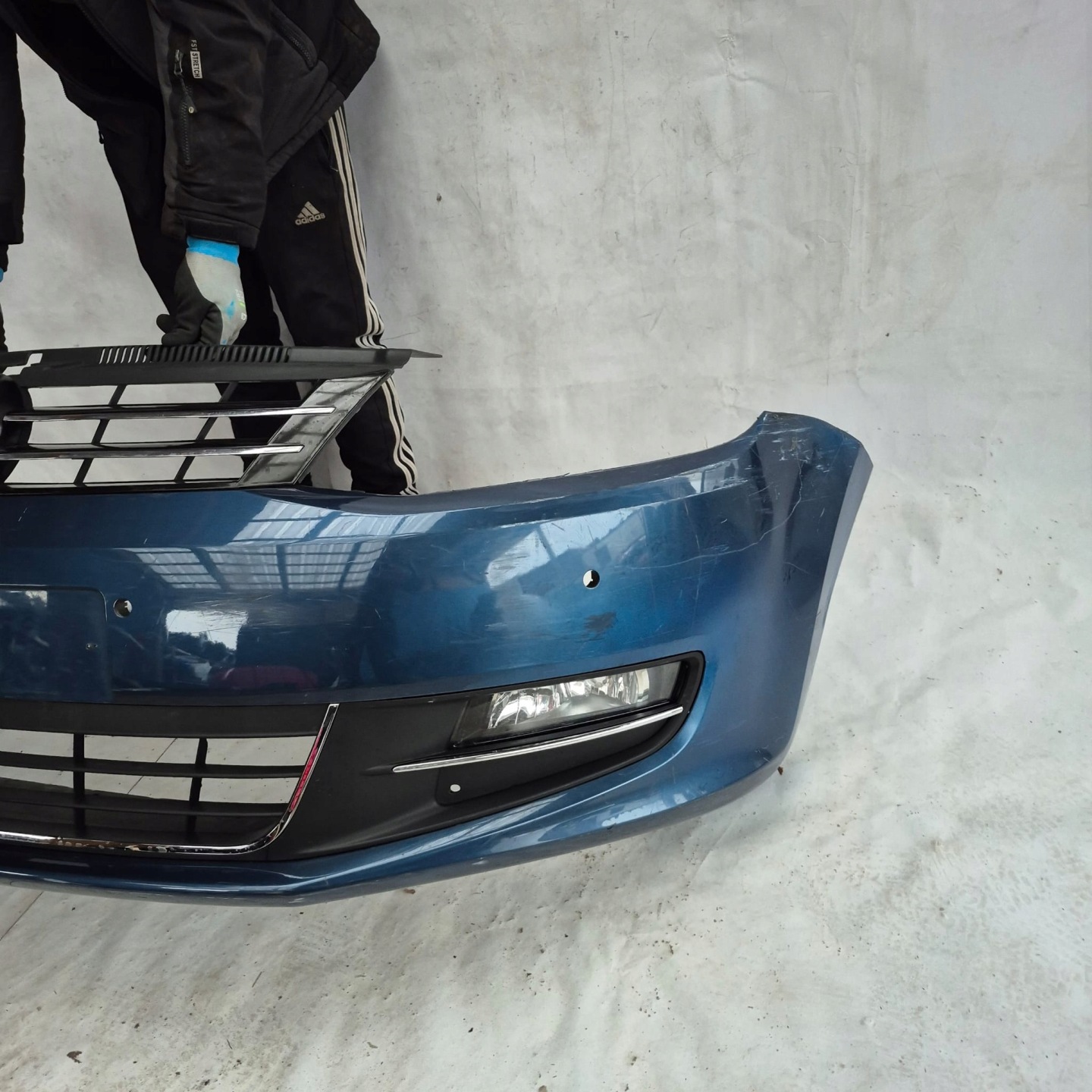 VW SHARAN II 2 10-22 bumper front front 4XPDC 7N0807221A