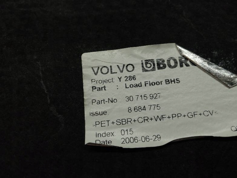 floor boot mats carpet Volvo S80 II (2006-)