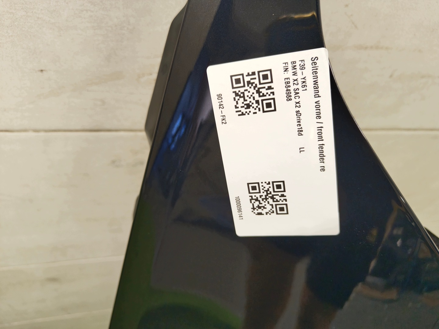 BMW X2 F39 fender front right left 475 m-packet
