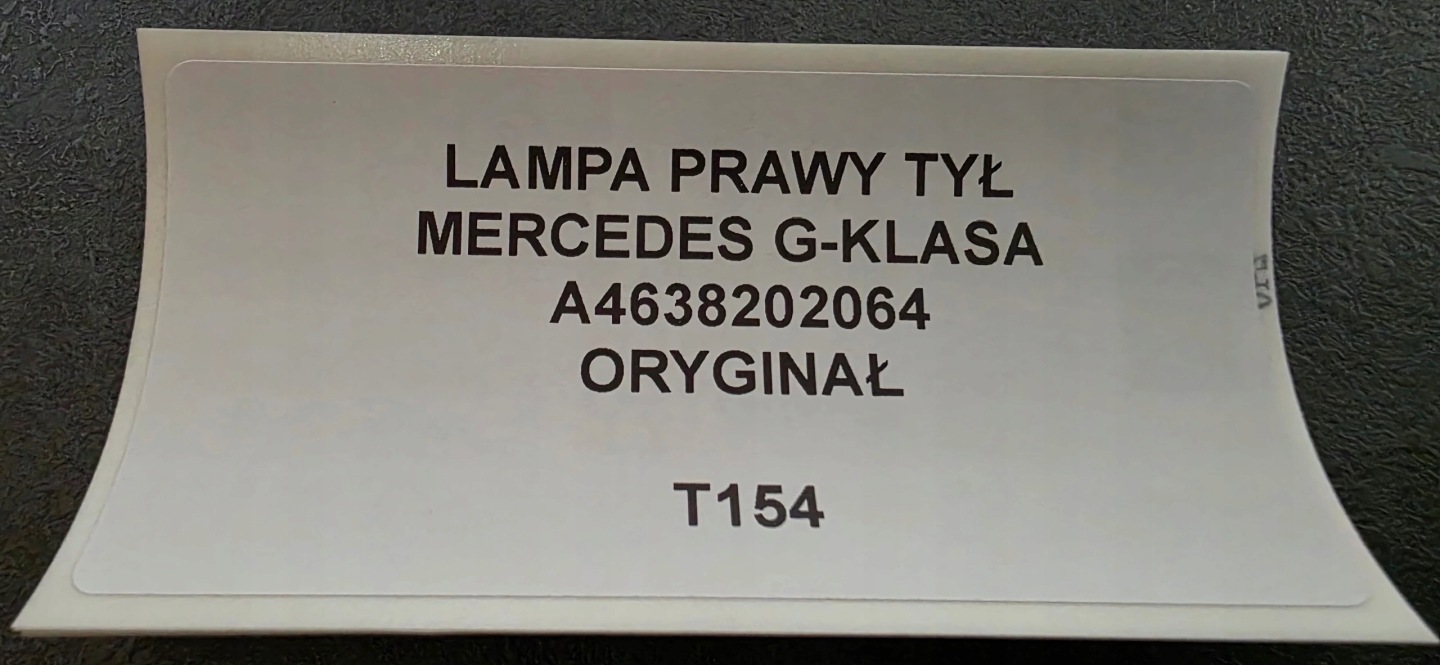 light right rear part MERCEDES G-KLASA original A4638202064