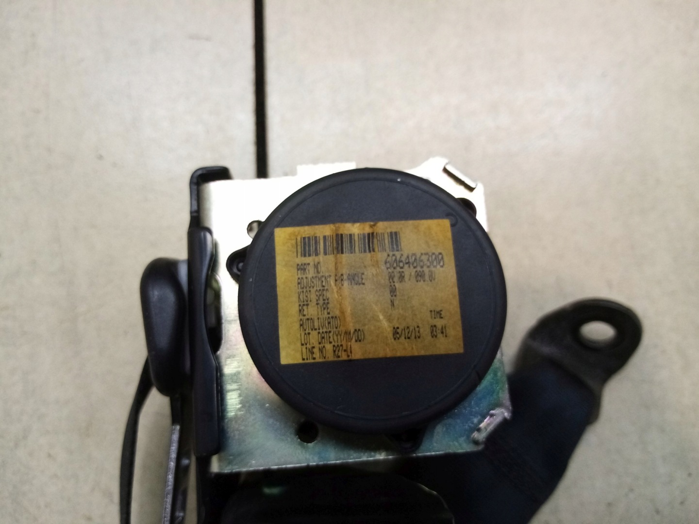 Gurten Sicherheits links heck MAZDA 3 1.6 TDCI