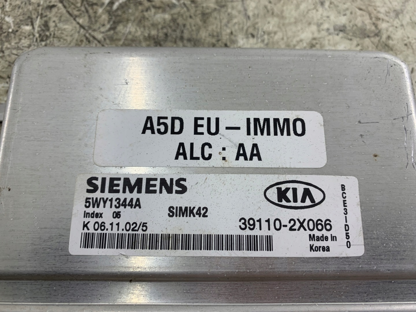 KIA RIO e 1.5 Centralina Motore 39110-2X066
