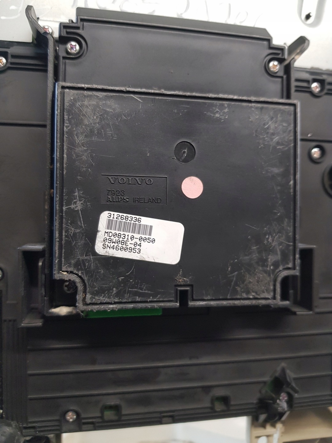 PANEL air conditioning devices frame display 31268336 VOLVO S80 II 07R