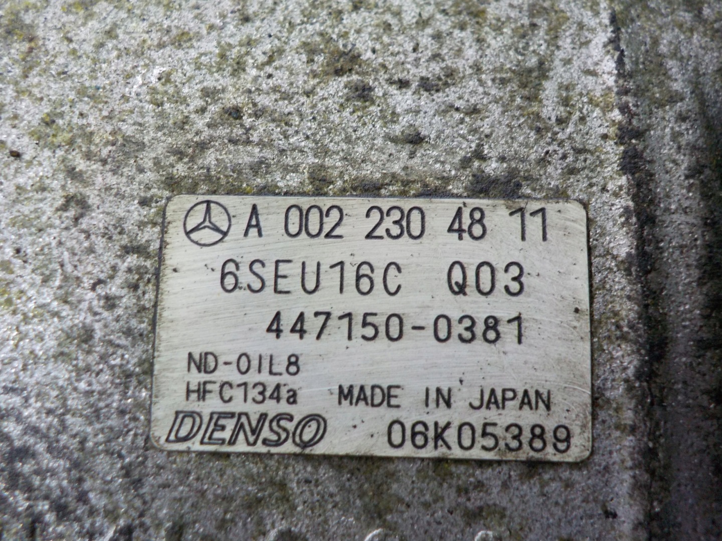 MERCEDES W245 air conditioning compressor A0022304811