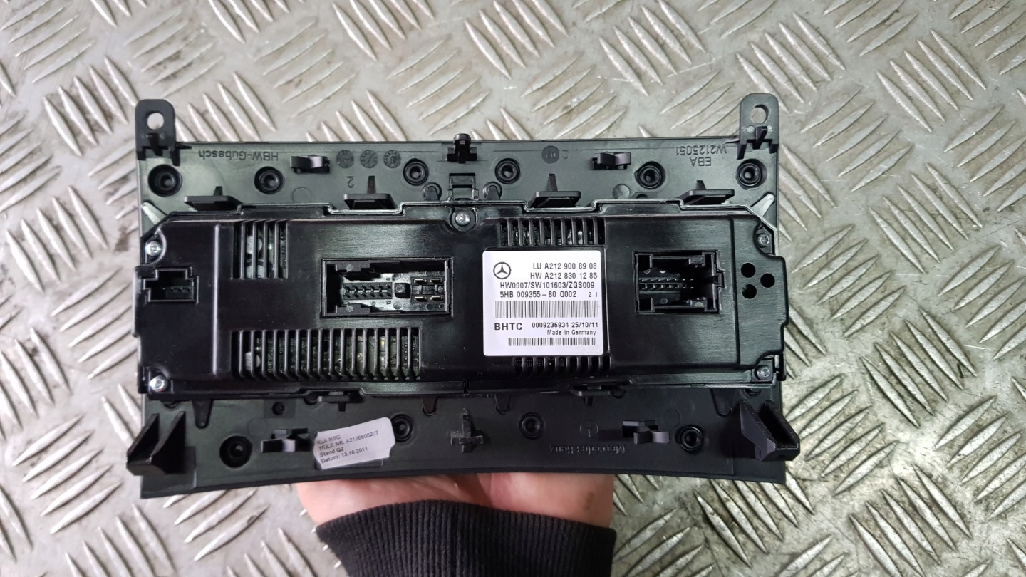 MERCEDES W212 Unite commande clima Bouton A2129008908