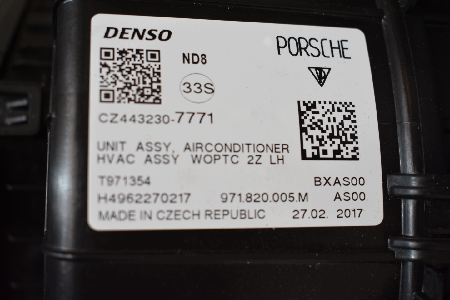 IDEALNA heater + module PORSCHE PANAMERA 971 1